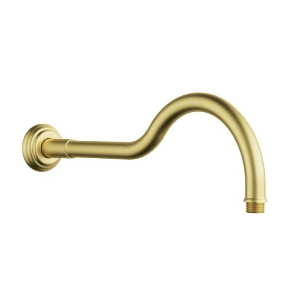 Charlotte – Brushed Gold Shower Arm