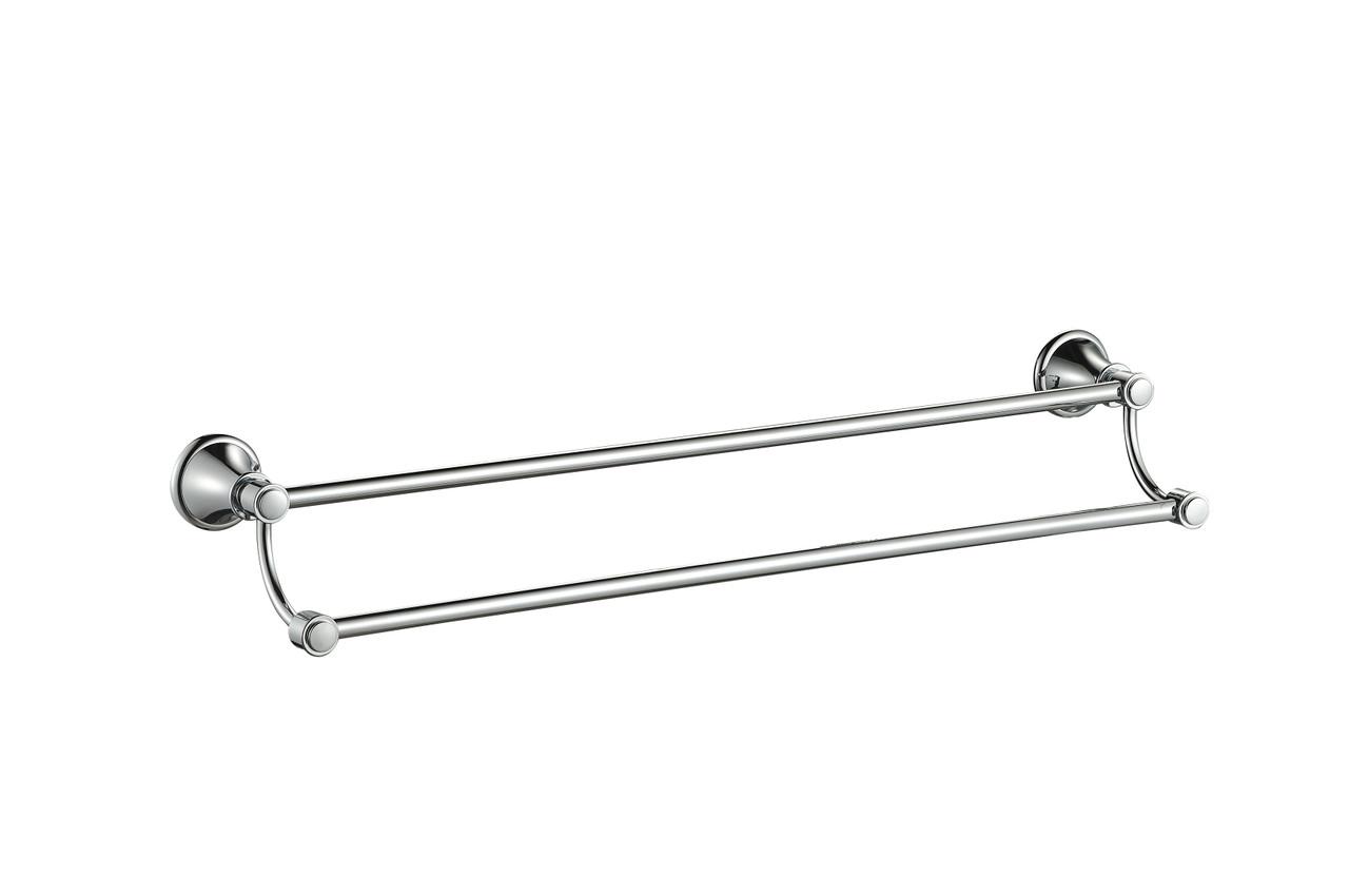 Charlotte – Chrome Double Towel Rail 800mm