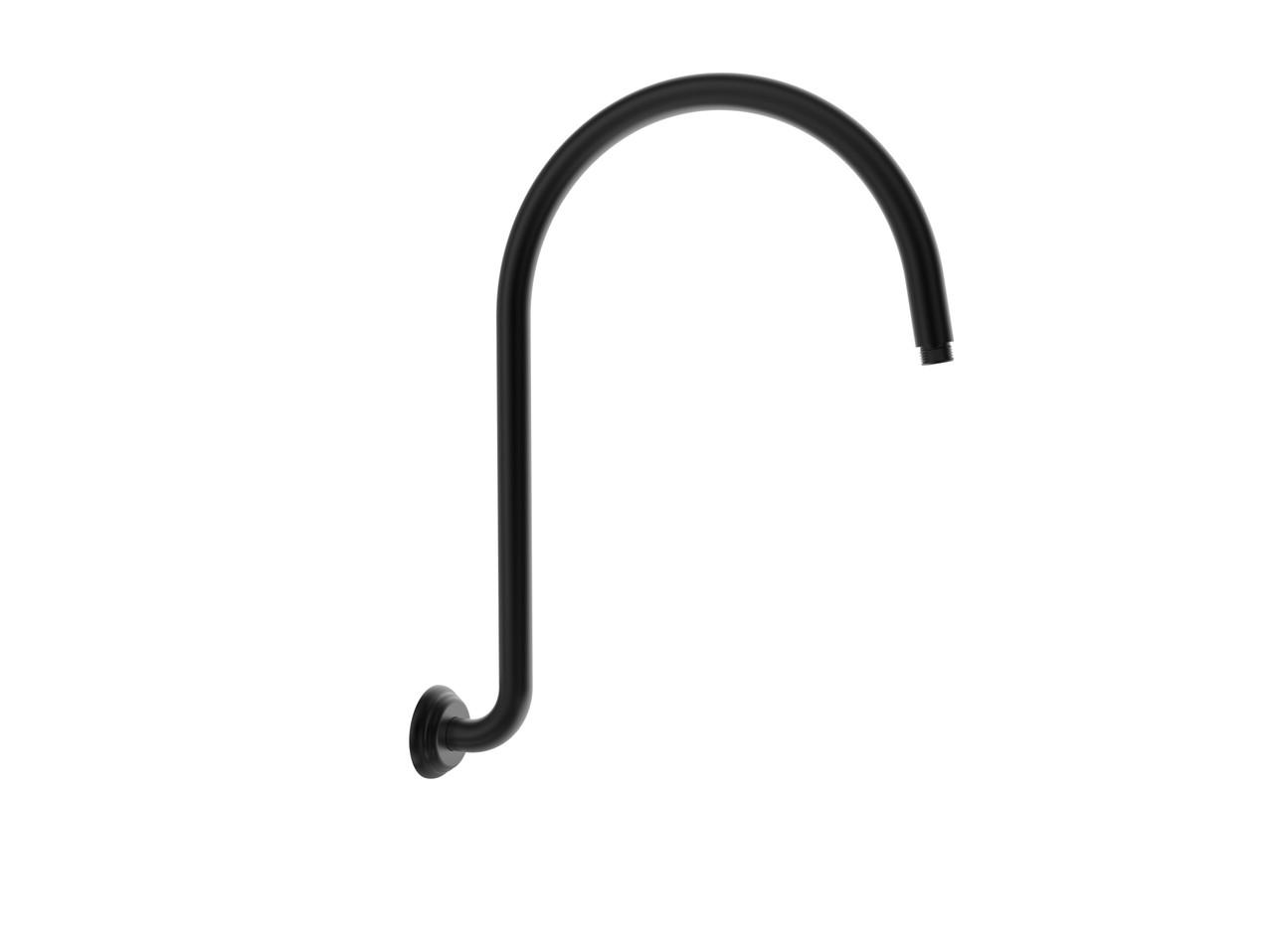 Charlotte – Matte Black Gooseneck Shower Arm