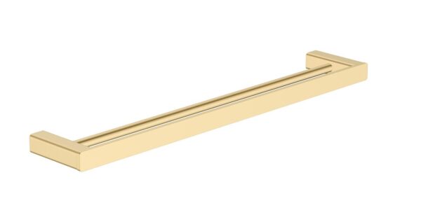Fiona – Brushed Gold Double Towel Rail 600mm