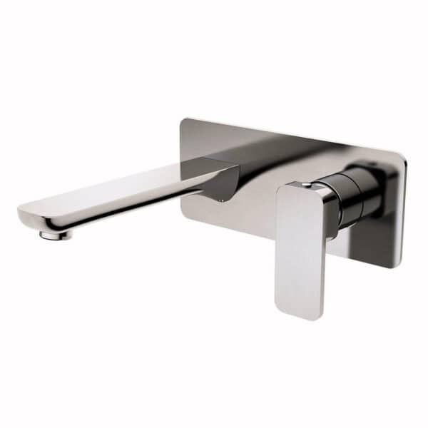 Fiona – Brushed Nickel Wall Bath Mixer With Spout