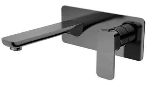 Fiona – Gun Metal Wall Bath Mixer With Spout