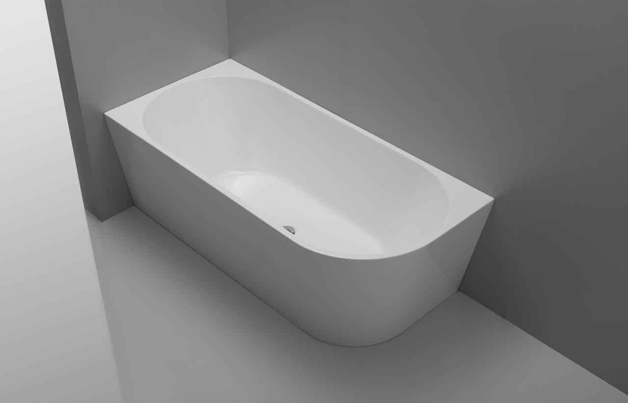 Florida – White Corner Freestanding Bath 1500mm – Left or Right