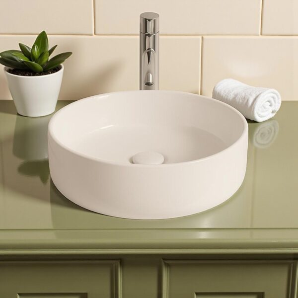 Halo 2 – Gloss White Round Above Counter Basin 360 x 118mm