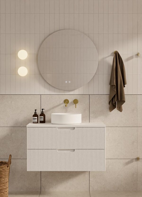 Ida White Wall Hung Vanity 750mm