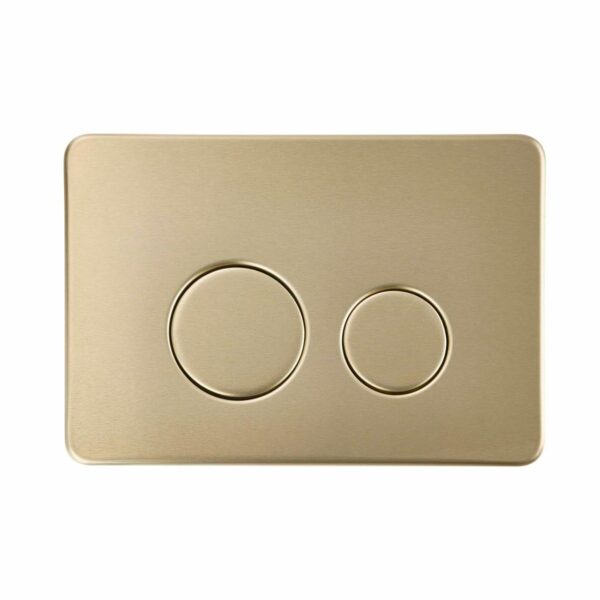 In-Wall Cistern Flush Button – Brushed Gold