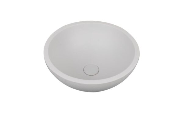 Jacaranda – Round Light Grey Concrete Basin 365mm