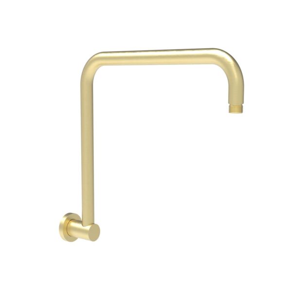 Jade – Gooseneck Brushed Gold Shower Arm