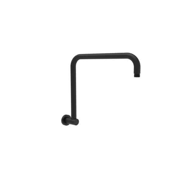 Jade – Gooseneck Matte Black Shower Arm