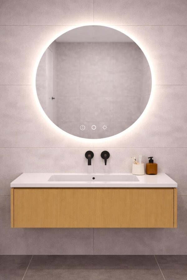 LED Round Sensor Mirror 750mm