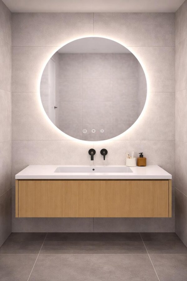 LED Round Sensor Mirror 900mm