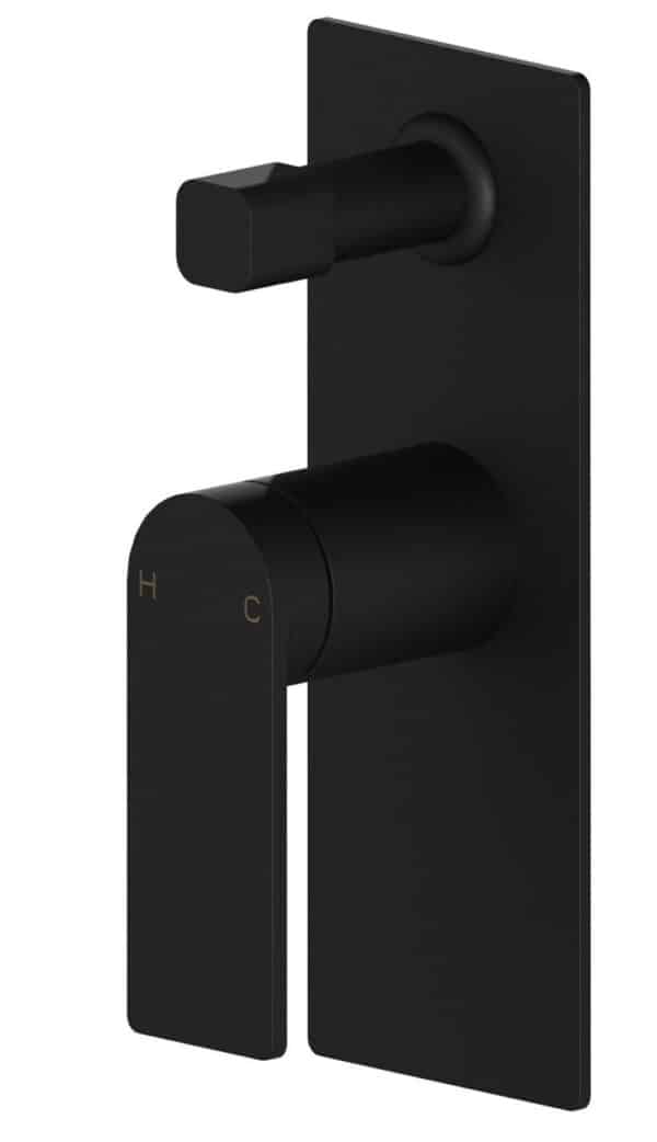 Mia – Bath/Shower Mixer With Diverter Matte Black