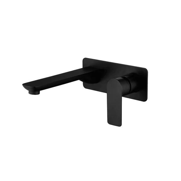 Rhino – Matte Black Wall Bath/Basin Mixer With Spout