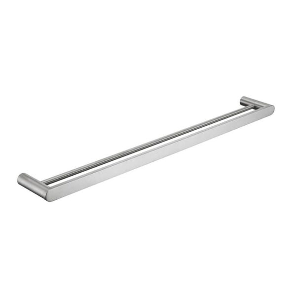 Saturn – Brushed Nickel Double Towel Rail 600mm