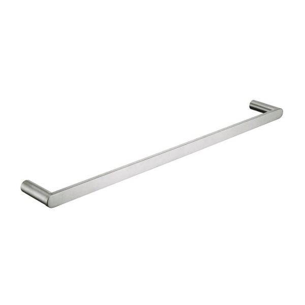 Saturn – Brushed Nickel Single Towel Rail 800mm