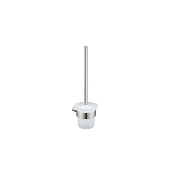 Saturn – Brushed Nickel Toilet Brush & Holder