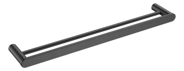 Saturn – Gun Metal Double Towel Rail 600mm