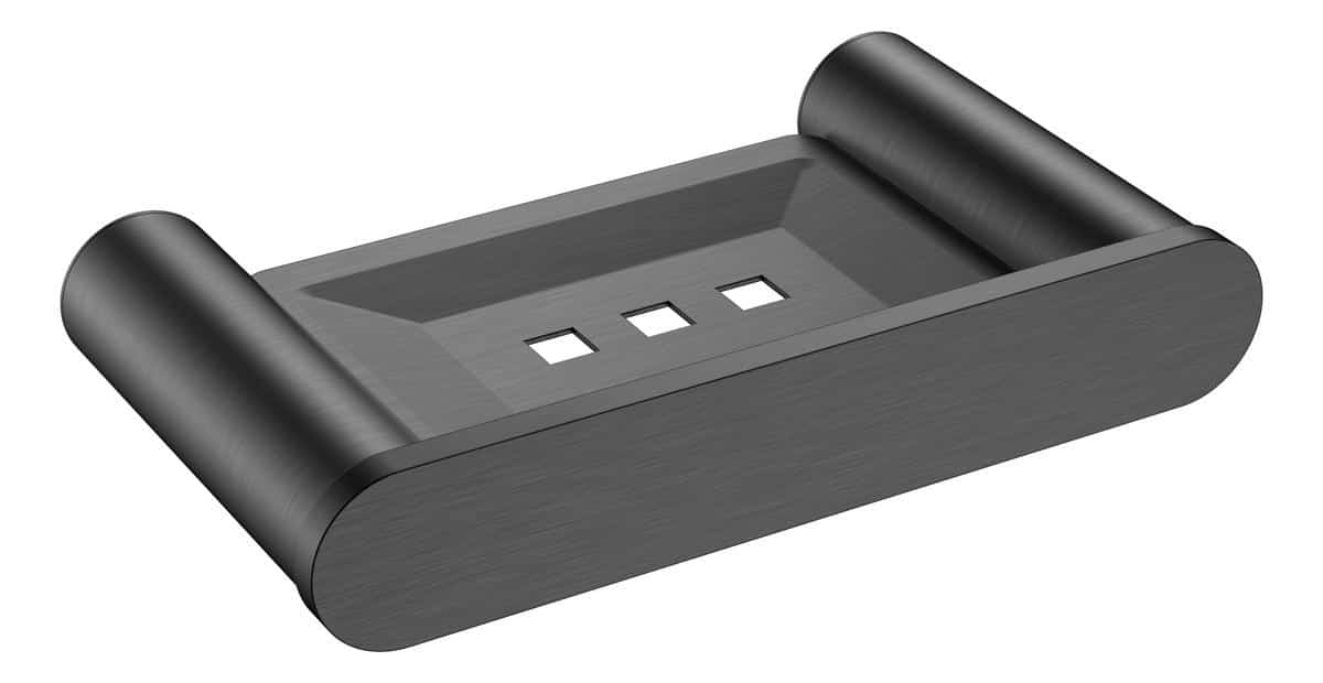 Saturn – Gun Metal Soap Dish
