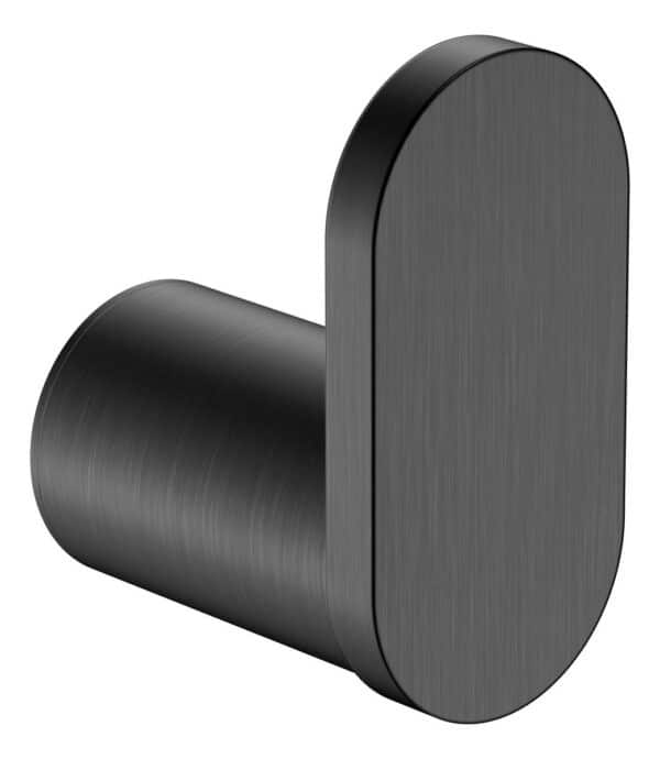 Saturn – Single Gun Metal Robe Hook