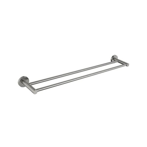 Sebastian – Brushed Nickel Double Towel Rail 600mm
