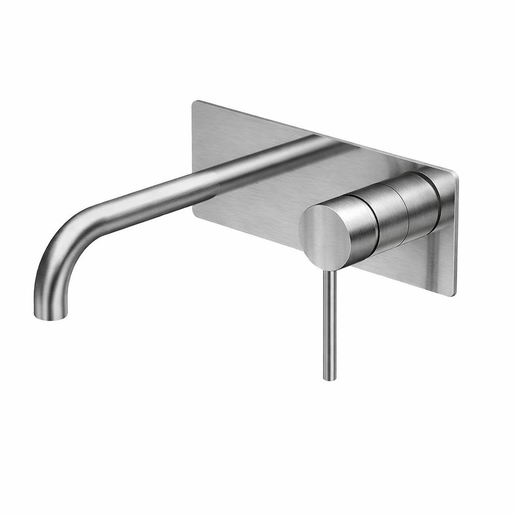 Sebastian – Brushed Nickel Wall Bath/Basin Mixer With Spout