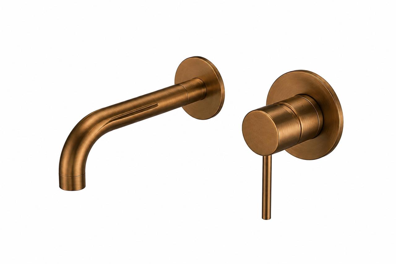 Sebastian – Copper Wall Basin/Bath Mixer & Spout