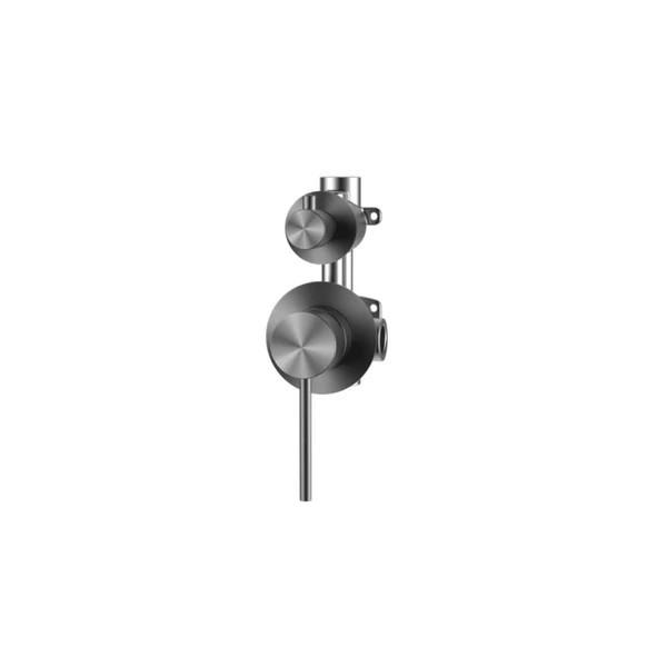 Sebastian – Gun Metal Bath/Shower Mixer With Diverter