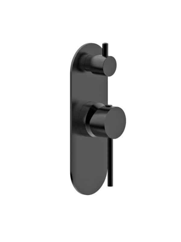 Siam – Black Bath/Shower Mixer With Diverter