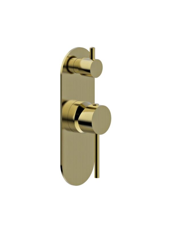 Siam – Brushed Gold Bath/Shower Mixer With Diverter