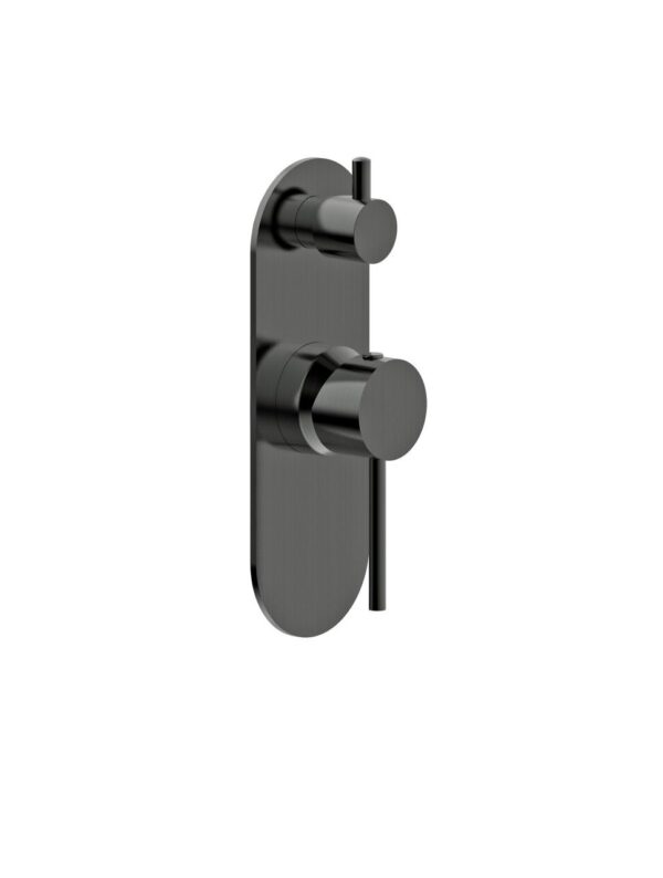 Siam – Brushed Gun Metal Bath/Shower Mixer With Diverter