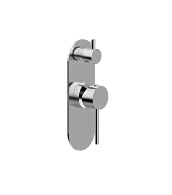 Siam – Brushed Nickel Bath/Shower Mixer With Diverter