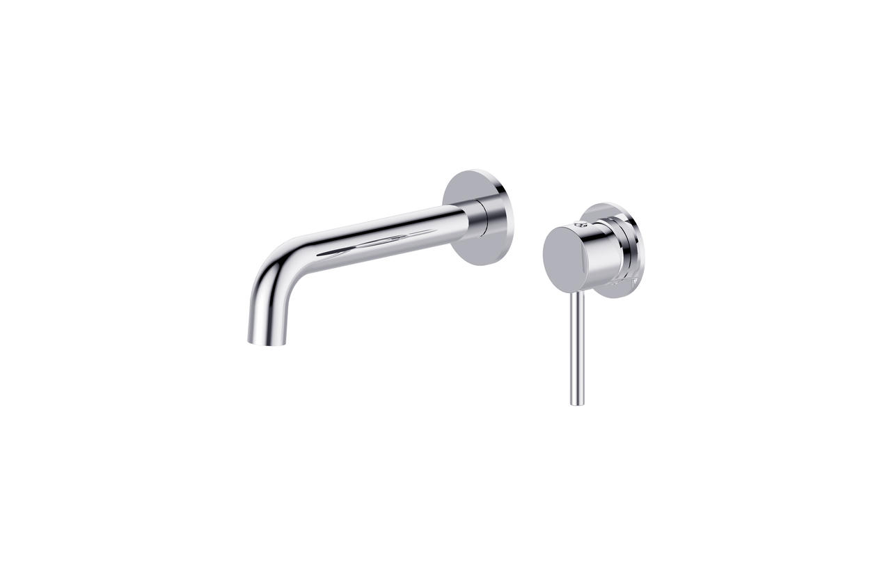 Siam – Chrome Wall Basin/Bath Mixer With Spout