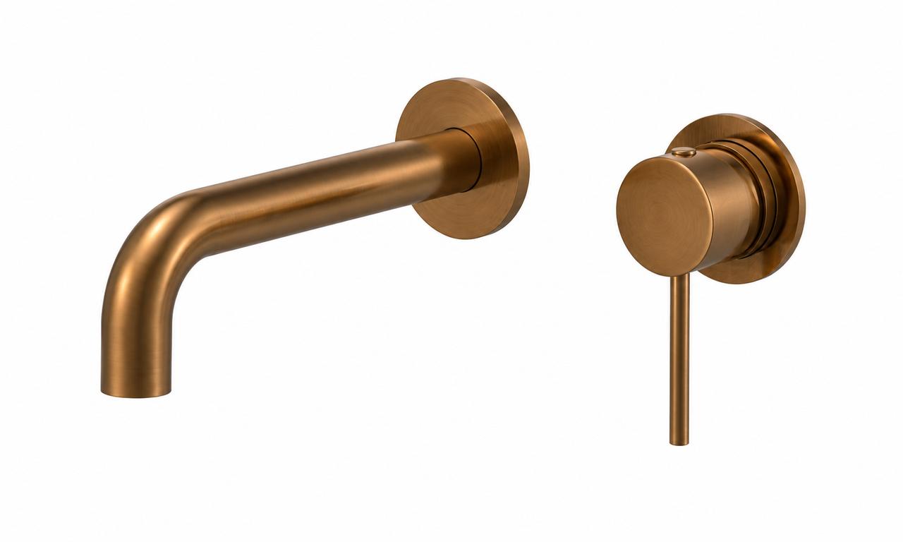Siam – Copper Wall Bath Mixer with Spout