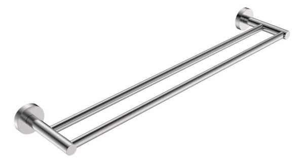 Sofia – Brushed Nickel Double Towel Rail 750mm
