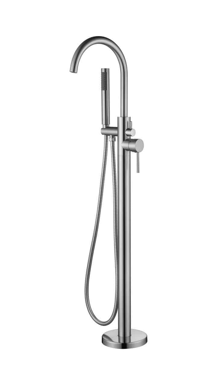 Sofia – Brushed Nickel Floor Mounted Bath Mixer
