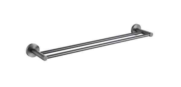 Sofia – Gun Metal Double Towel Rail 600mm
