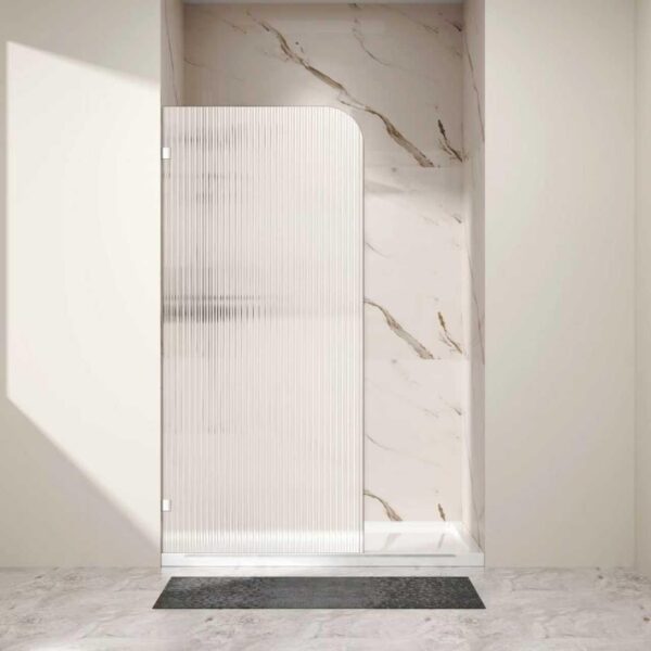 Verve – Fluted Shower Screen 900mm