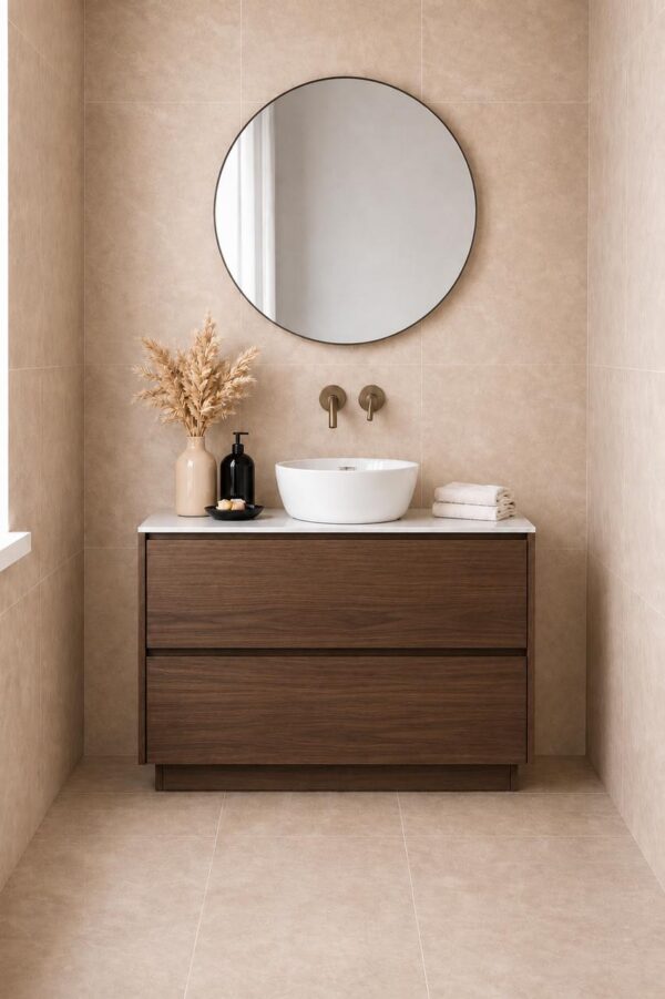 Willow Walnut Floor Mount Vanity 750mm