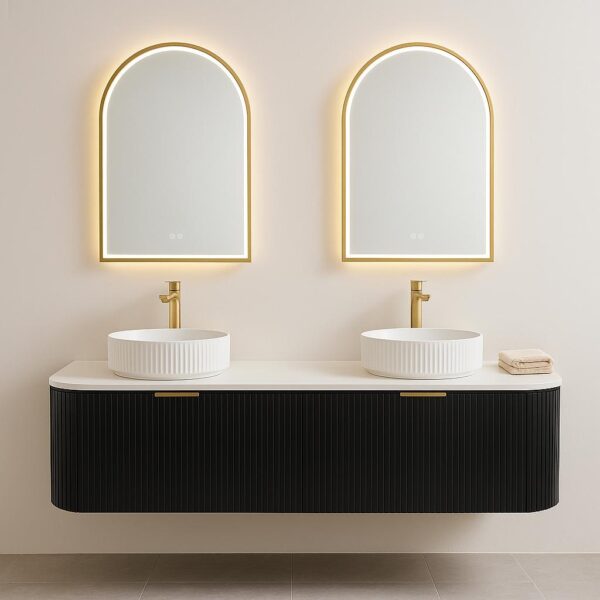Zehra 1800mm Wall Hung White Vanity Cabinet
